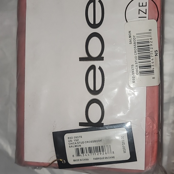 BEBE CHICA STUD CROSSBODY - SALMON - Picture 2 of 4